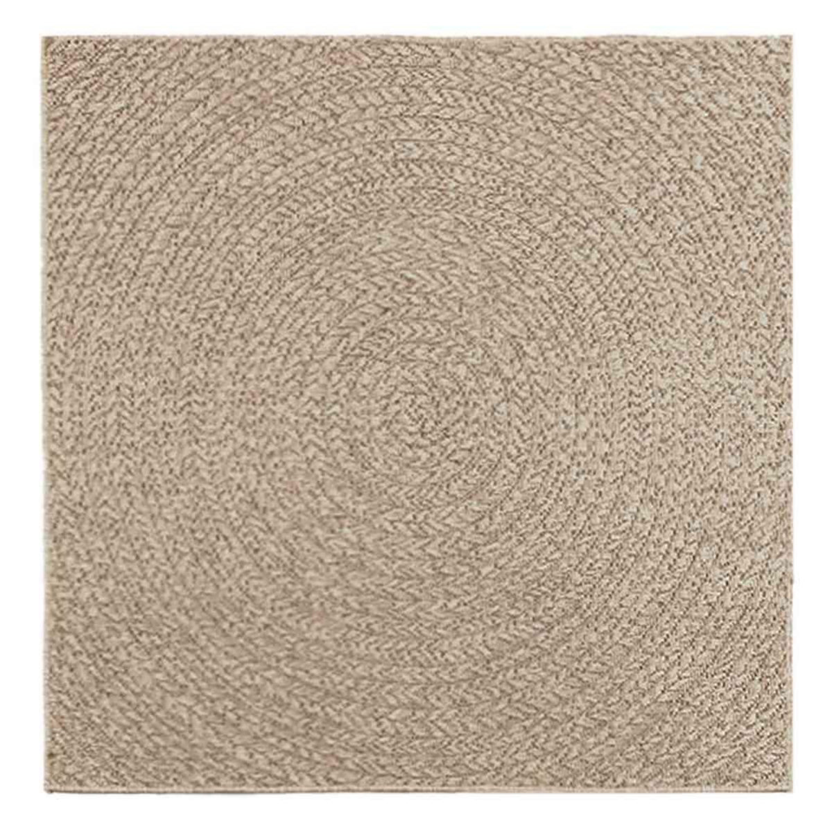 VIDAXL Tapis ZIZUR beige 120x120 cm aspect de jute interieur exterieur