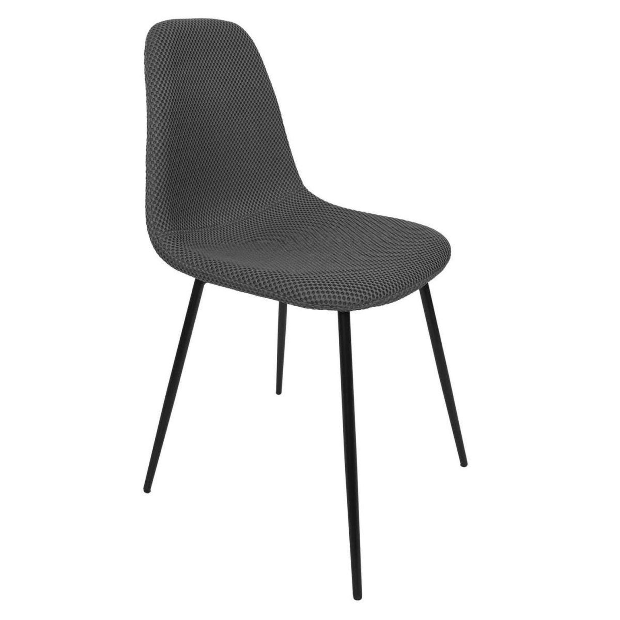Voir la diapositive 2 : The Home Deco Factory Lot de 4 chaises  atome  86cm gris