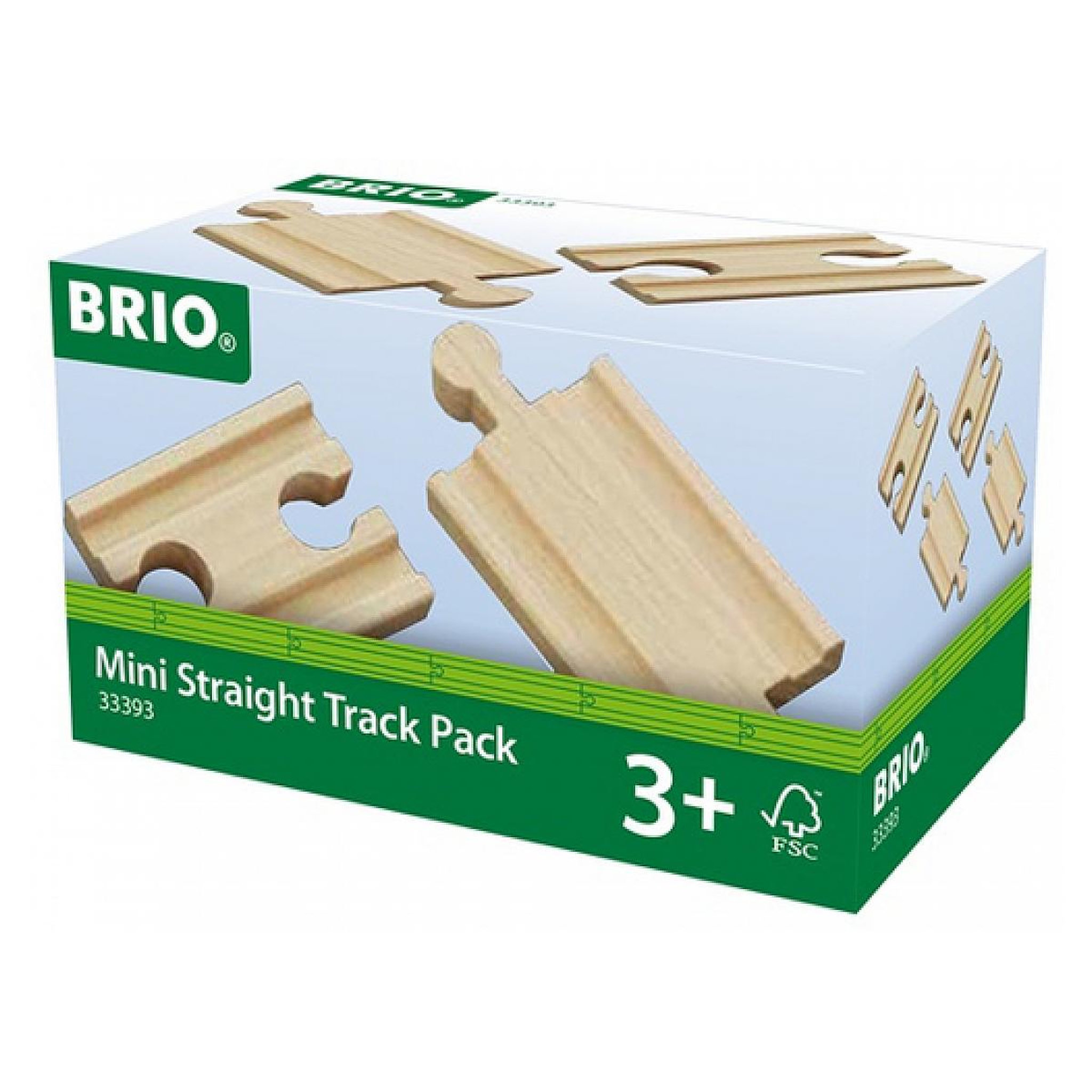 Voir la diapositive 2 : Brio 33393 Lot 4 mini rails double mâle double femelle