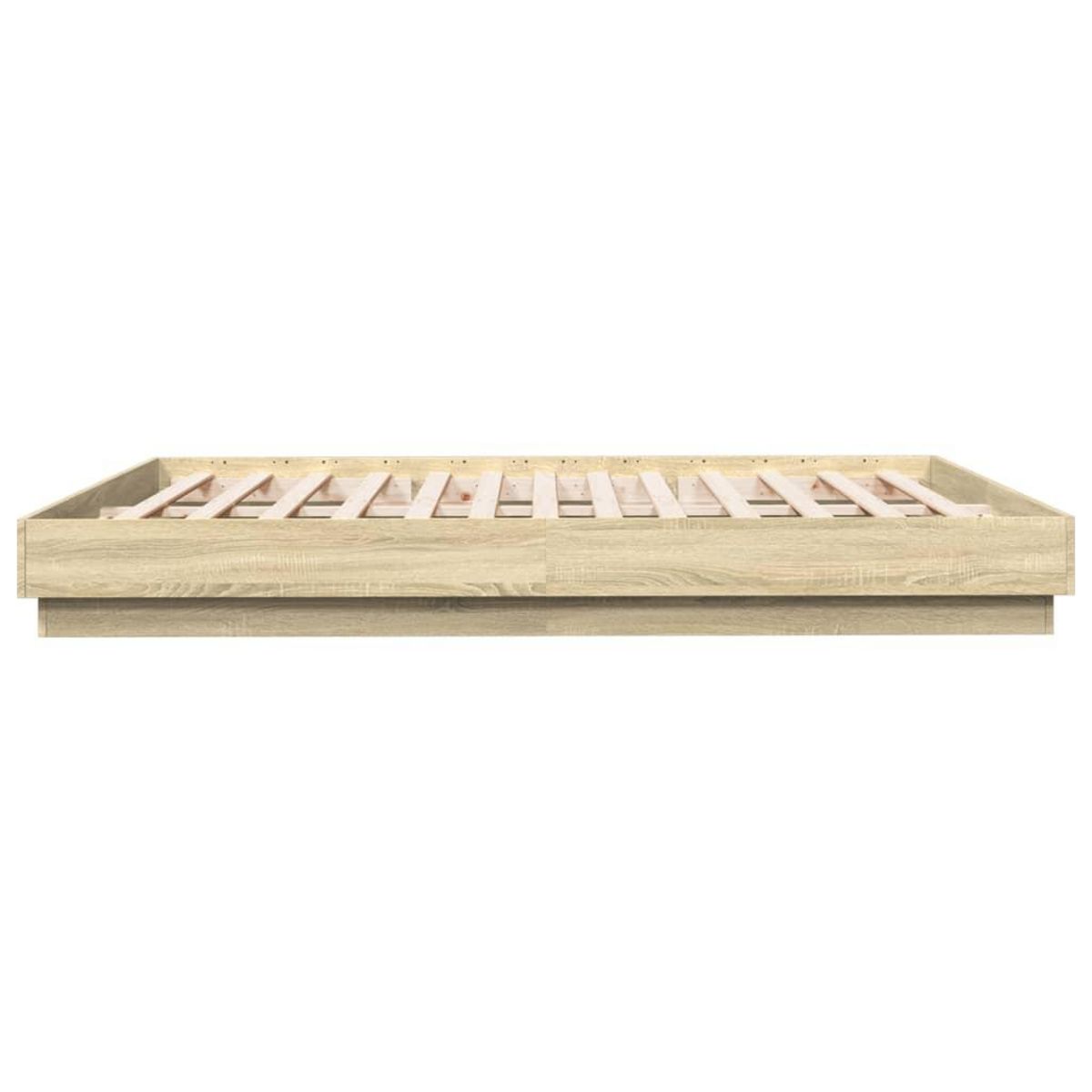 VIDAXL Cadre de lit sans matelas chene sonoma 200x200 cm
