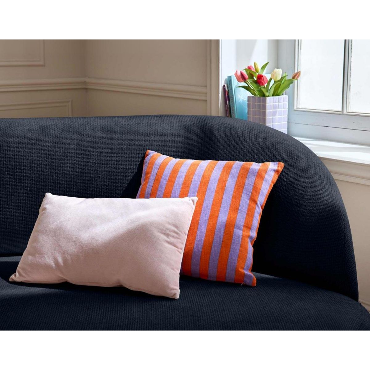 LISA DESIGN Polaris - canapé 3 places - en velours texturé