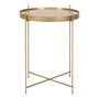 Voir la diapositive 1 : LISA DESIGN Glina - table basse ronde - métal et verre - 48 cm