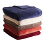 Voir la diapositive 1 : ACTUEL Plaid, couvre-lit, jeté de canapé uni douceur en polyester 240 g/m²