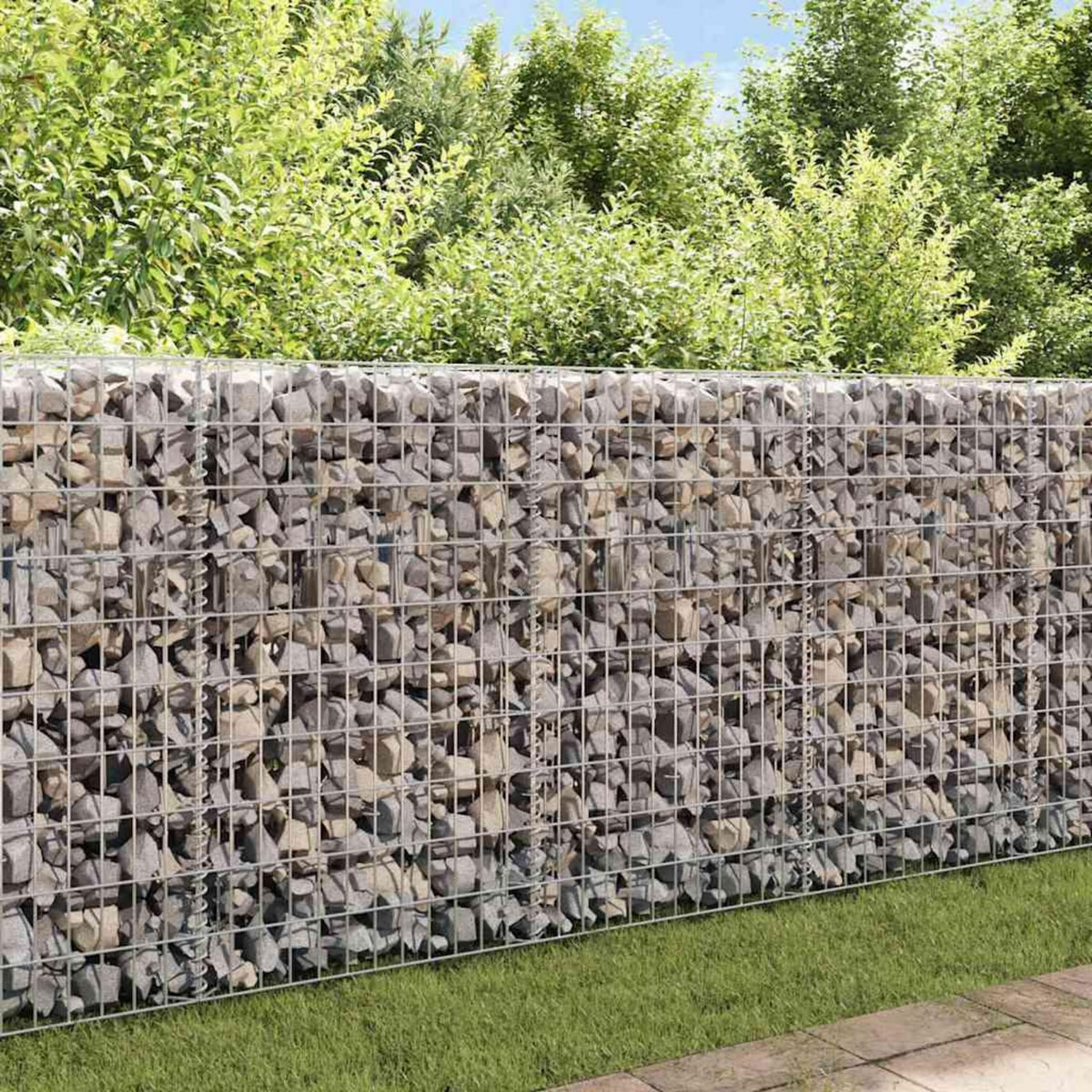 VIDAXL Panier de gabion Acier galvanise 120x30x100 cm