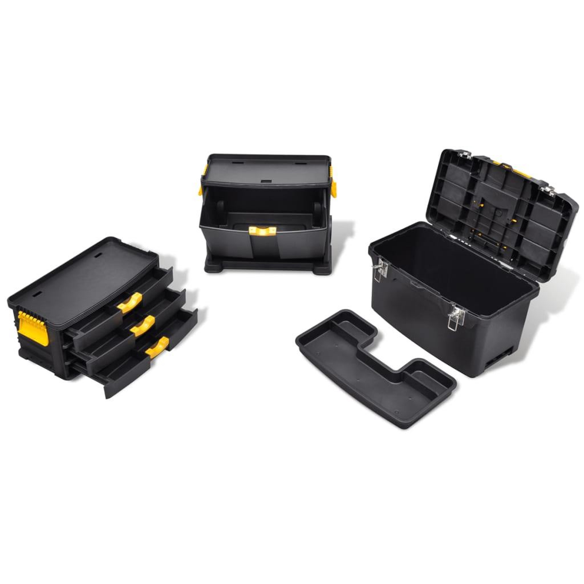 Voir la diapositive 4 : VIDAXL Boîte a outils portable