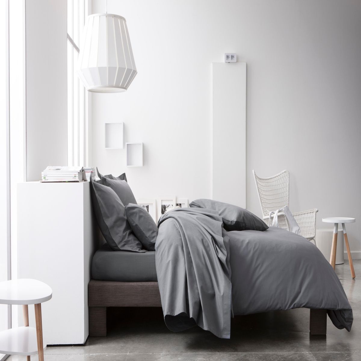 TODAY Drap plat uni coton 57 fils