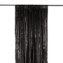 Voir la diapositive 2 : Paris Prix Rideau à Passants  Sequin  125x250cm Noir & Argent