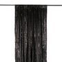 Voir la diapositive 2 : Paris Prix Rideau à Passants  Sequin  125x250cm Noir & Argent