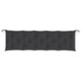 Voir la diapositive 4 : VIDAXL Coussin de banc de jardin noir 180x50x7 cm tissu oxford