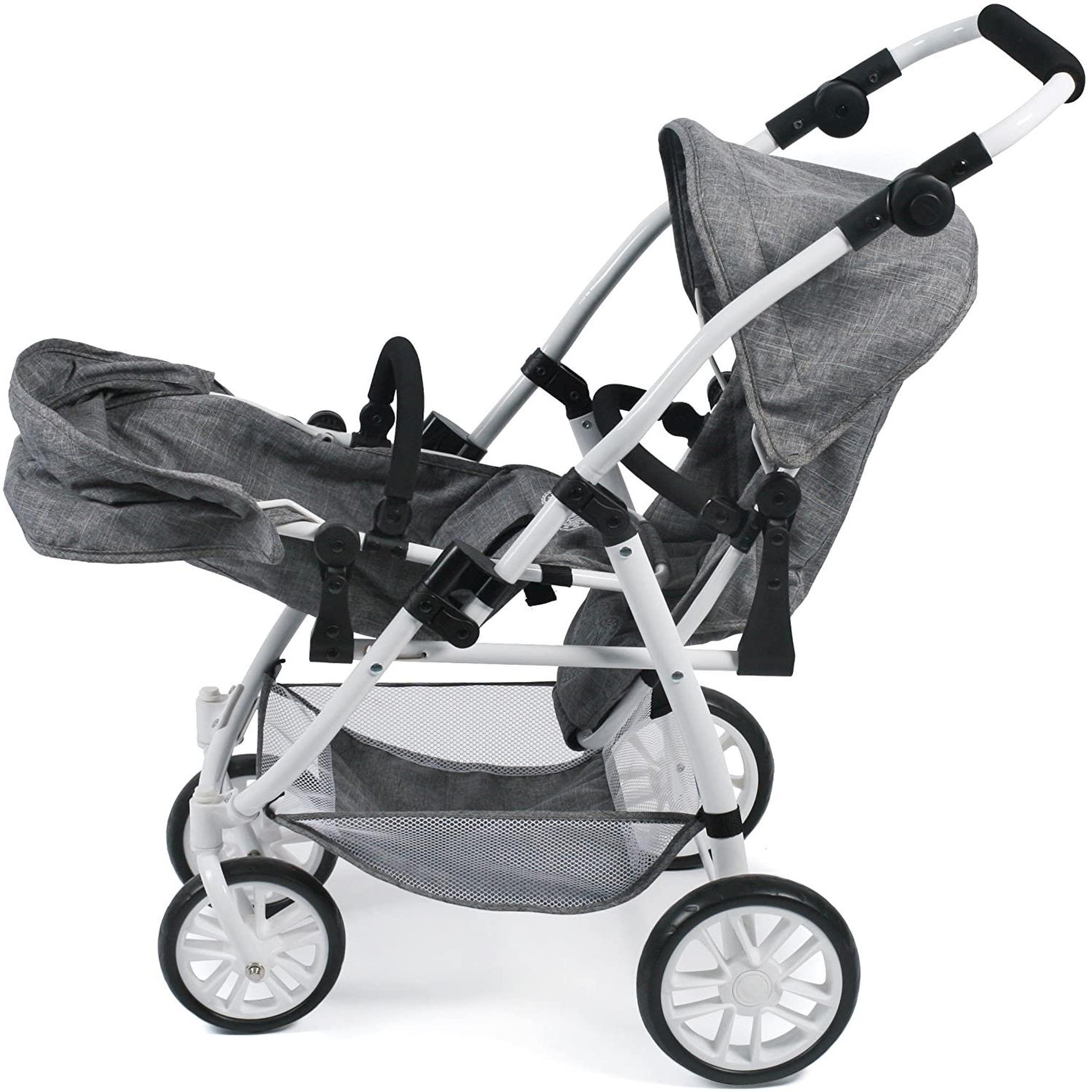 Voir la diapositive 4 : BAYER CHIC 2000 Le buggy Twinny pour poupées, Anthracite