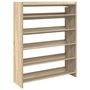 Voir la diapositive 2 : VIDAXL Etagere a chaussures chene sonoma 80x25x100cm bois d'ingenierie