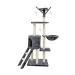 GENERIQUE JIPSY Arbre a chat Gris - 79 x 34 x 138 cm - Gris