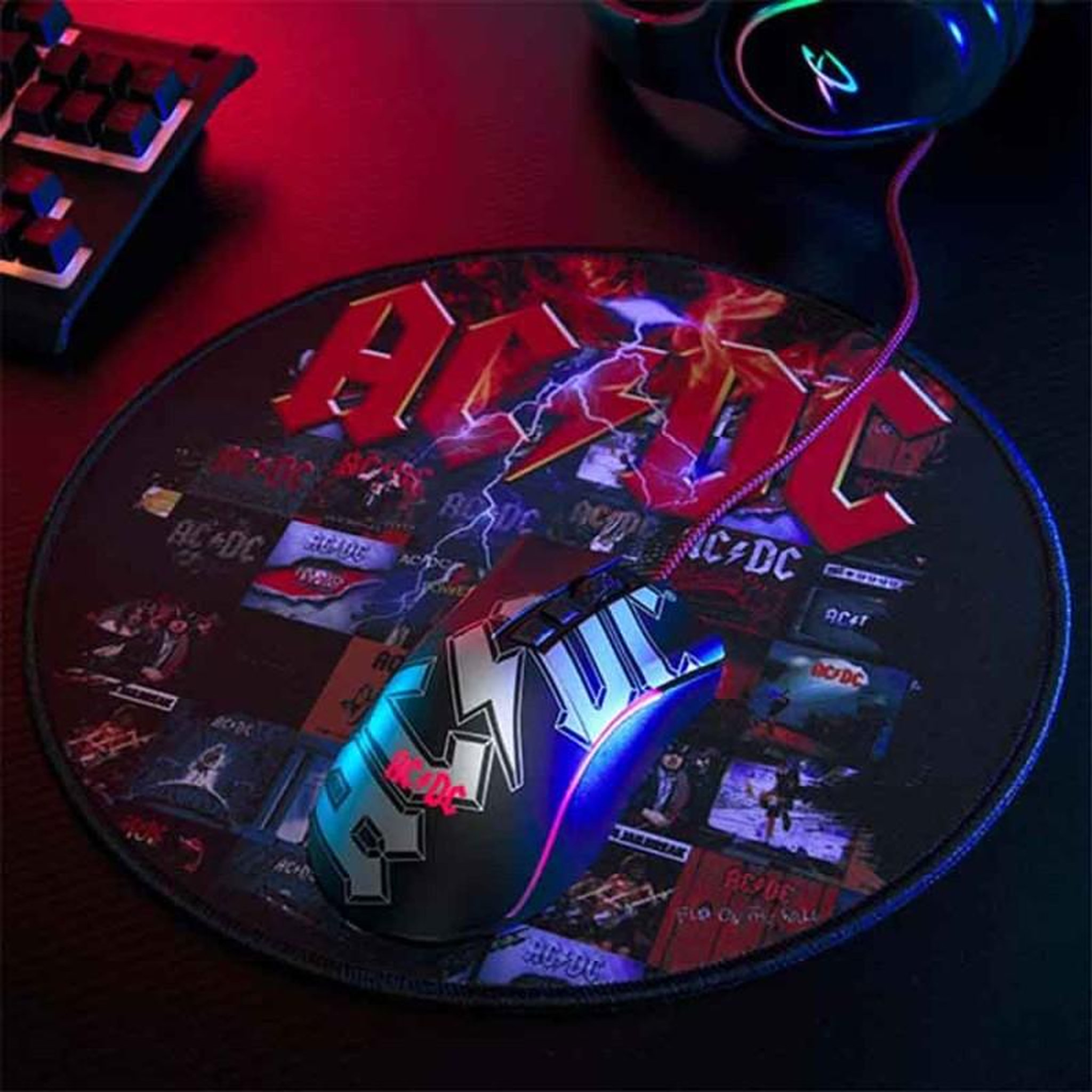 Voir la diapositive 4 : Subsonic Tapis de souris gaming AC/DC