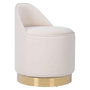 Voir la diapositive 1 : Paris Prix Tabouret Pivotant en Velours  Viktor  68cm Ivoire