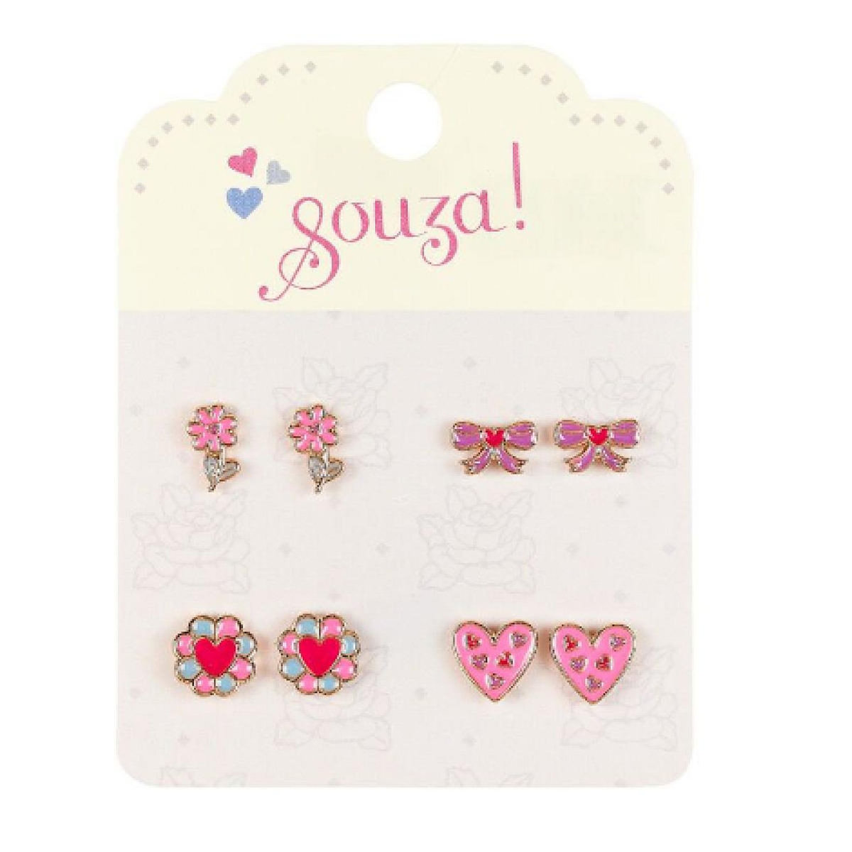 SOUZA Boucle d'oreille a clou Tyra fleurs