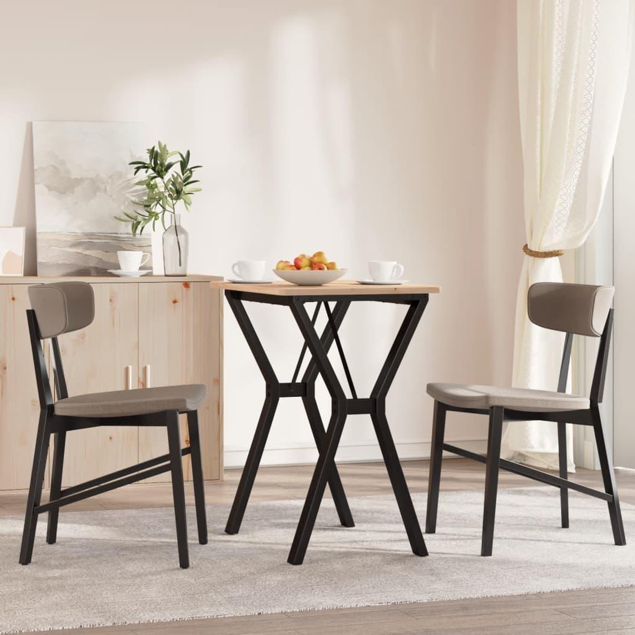 VIDAXL Pieds de table a manger cadre en Y 60x40x73 cm acier