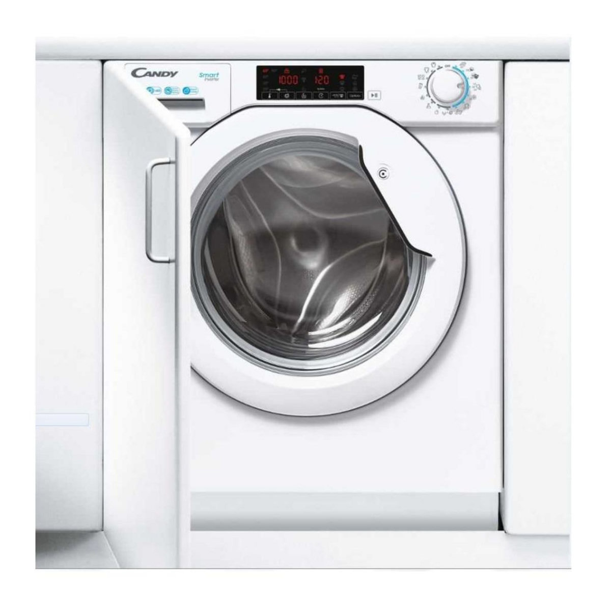 Candy Lave-linge intégrable 8kg 1400 tours/min - CBW48TWME-S