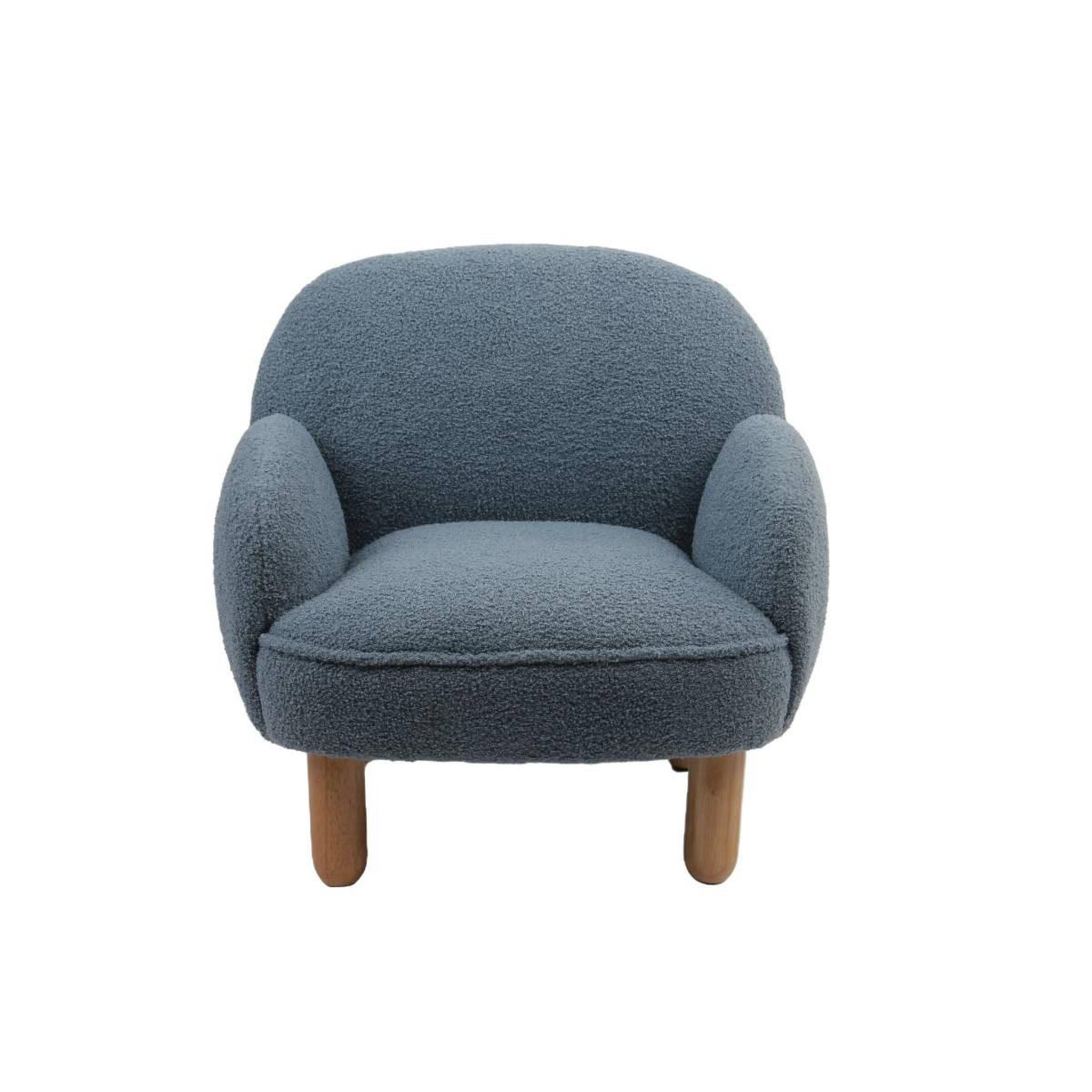 Voir la diapositive 3 : Paris Prix Fauteuil enfant bouclette  rocky  56cm bleu