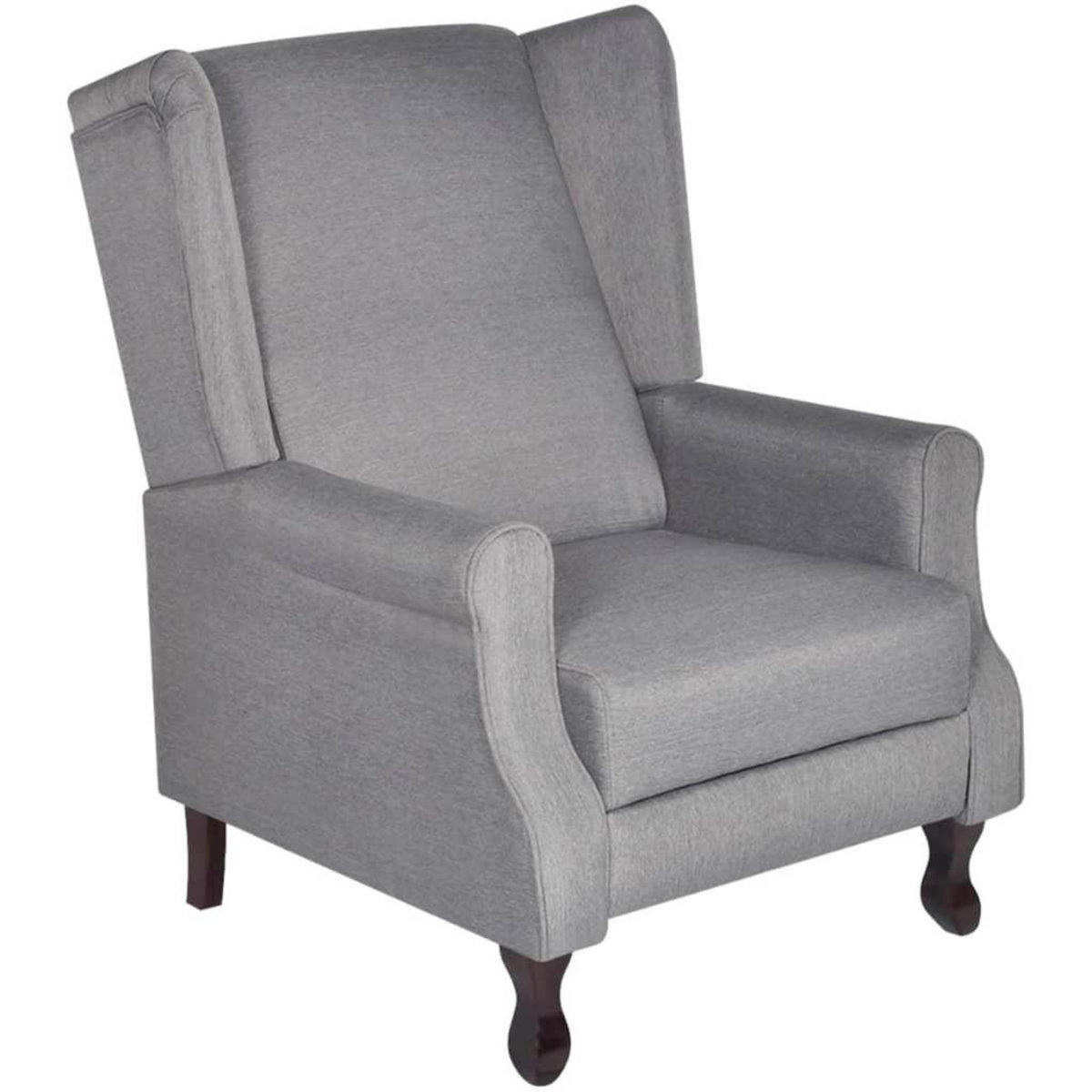 VIDAXL Fauteuil gris tissu