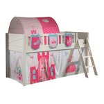 Paris Prix Lit Enfant Tente, Tunnel & 3 Pochettes  Scott Princesse  90x200cm Blanc