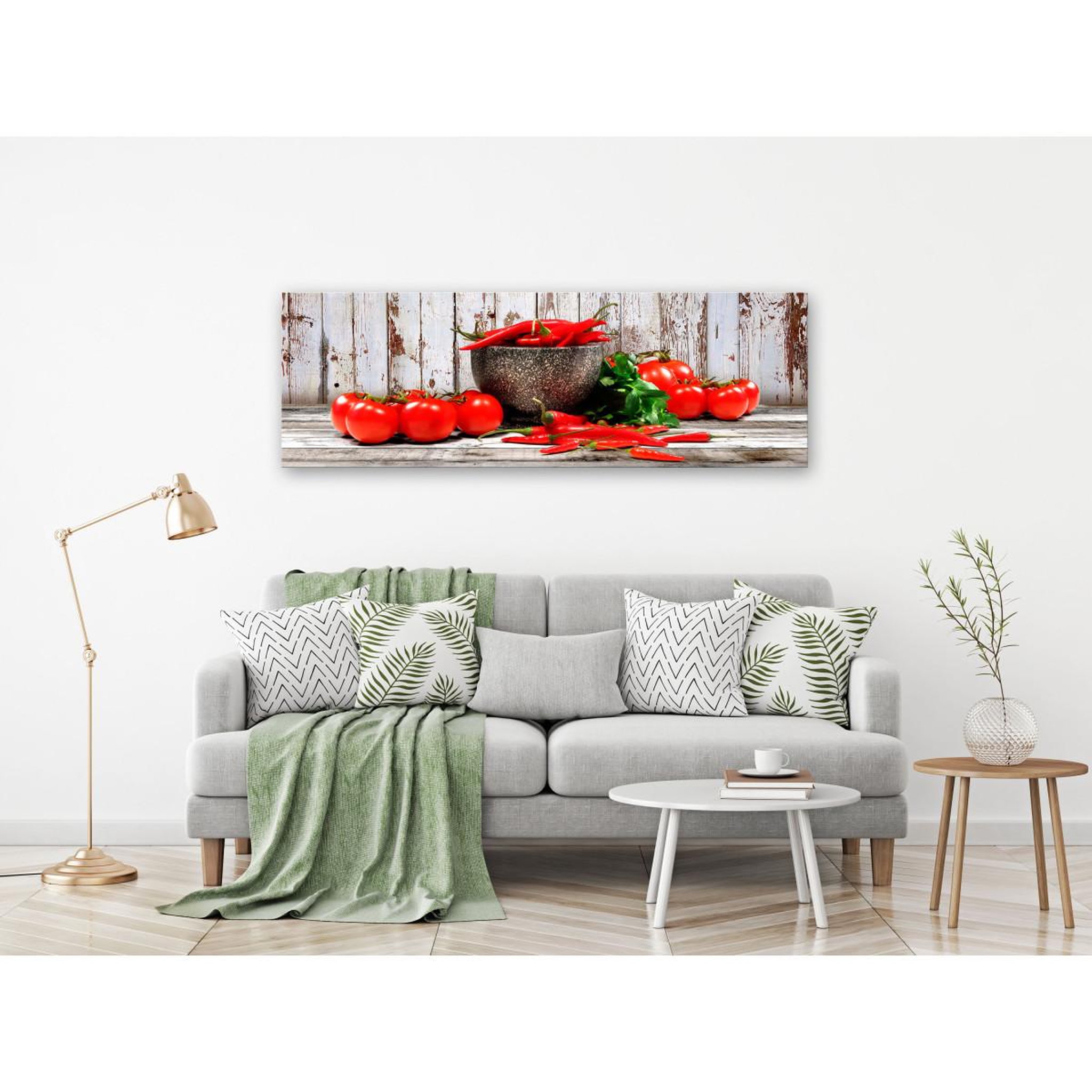 Voir la diapositive 2 : Paris Prix Tableau imprimé  red vegetables wood narrow