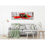 Voir la diapositive 2 : Paris Prix Tableau Imprimé  Red Vegetables Wood Narrow