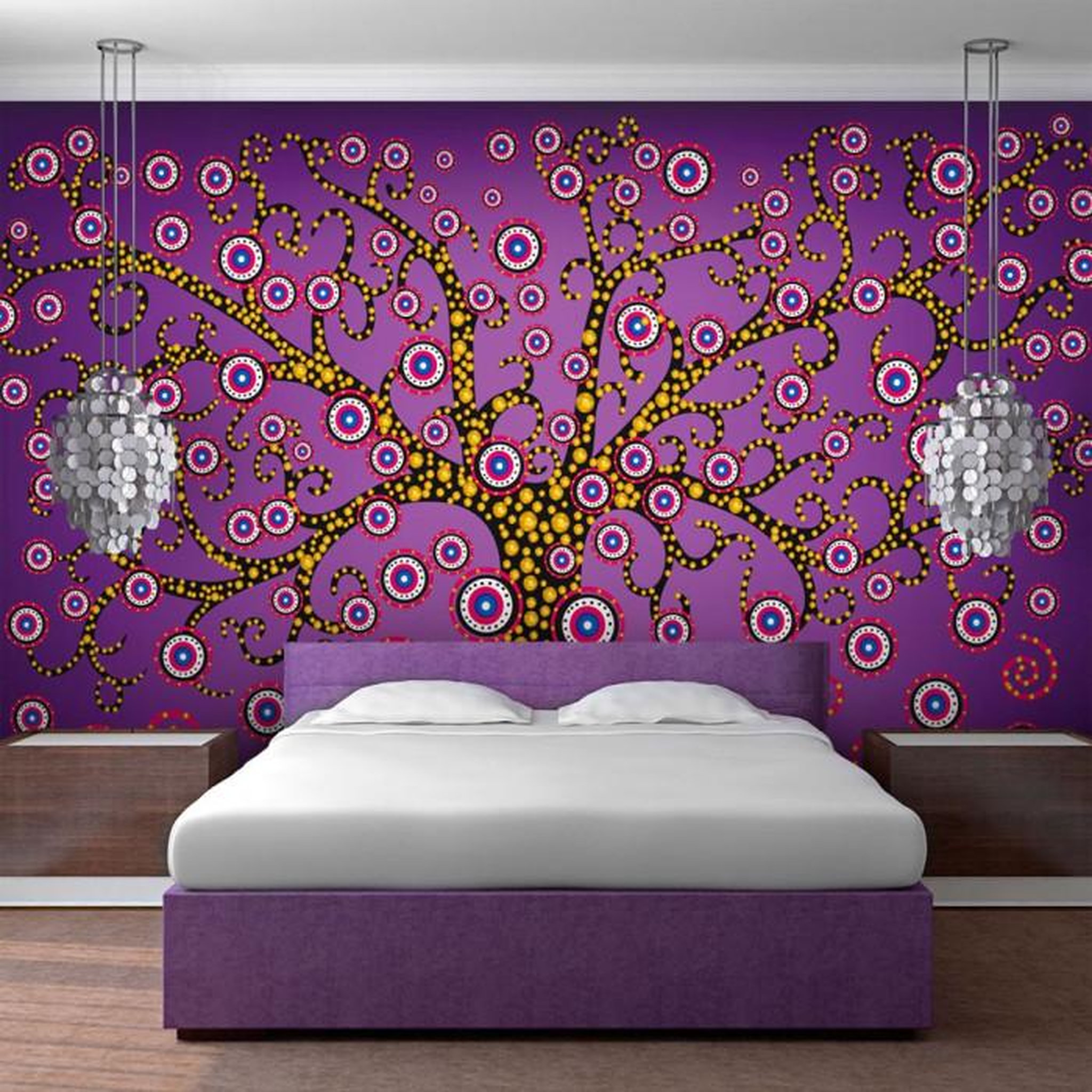Paris Prix Papier Peint  The Magic Tree. Coloris disponibles : Multicolore