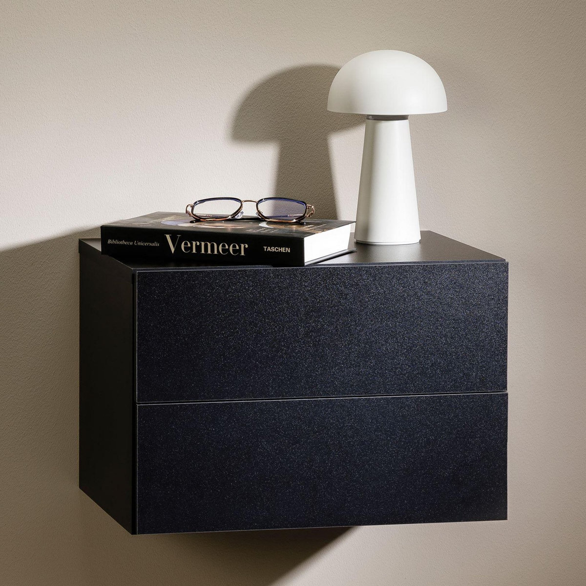 IDIMEX Chevet suspendu FLORENT, en mélaminé