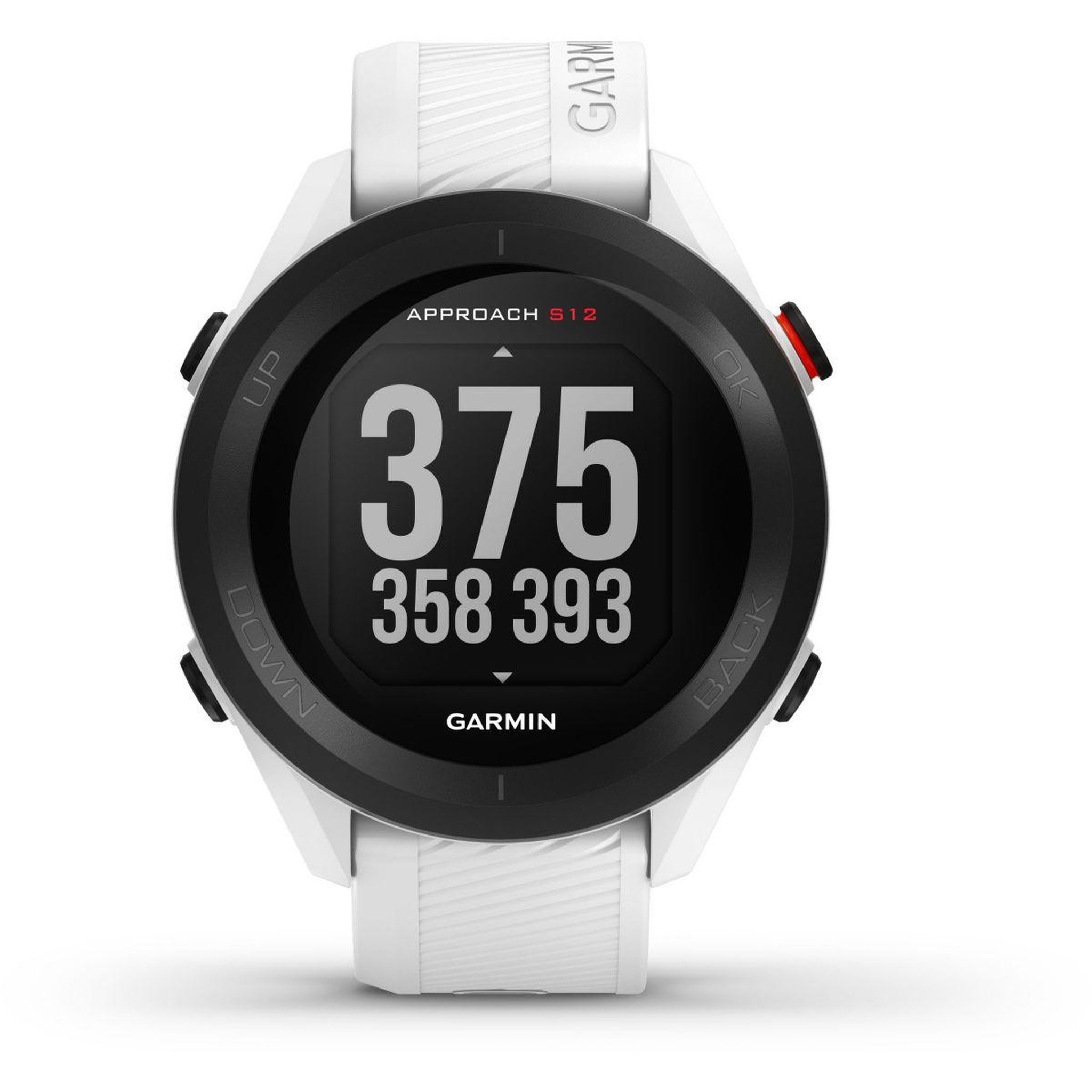 Voir la diapositive 2 : GARMIN Montre sport Approach S12 Blanc