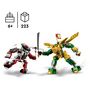 Voir la diapositive 4 : LEGO Ninjago 71781 Le combat des robots de Lloyd Évolution, Jouet pour Enfants de 6 Ans, avec Minifigurines Évolutives Guerrier Squelette et Lloyd Doré