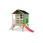 EXIT TOYS Maisonnette en bois pour enfants Loft 300 Vert - Exit Toys