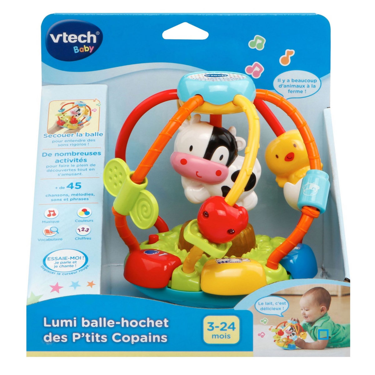 VTECH Hochet des p'tits copains Lumi balle