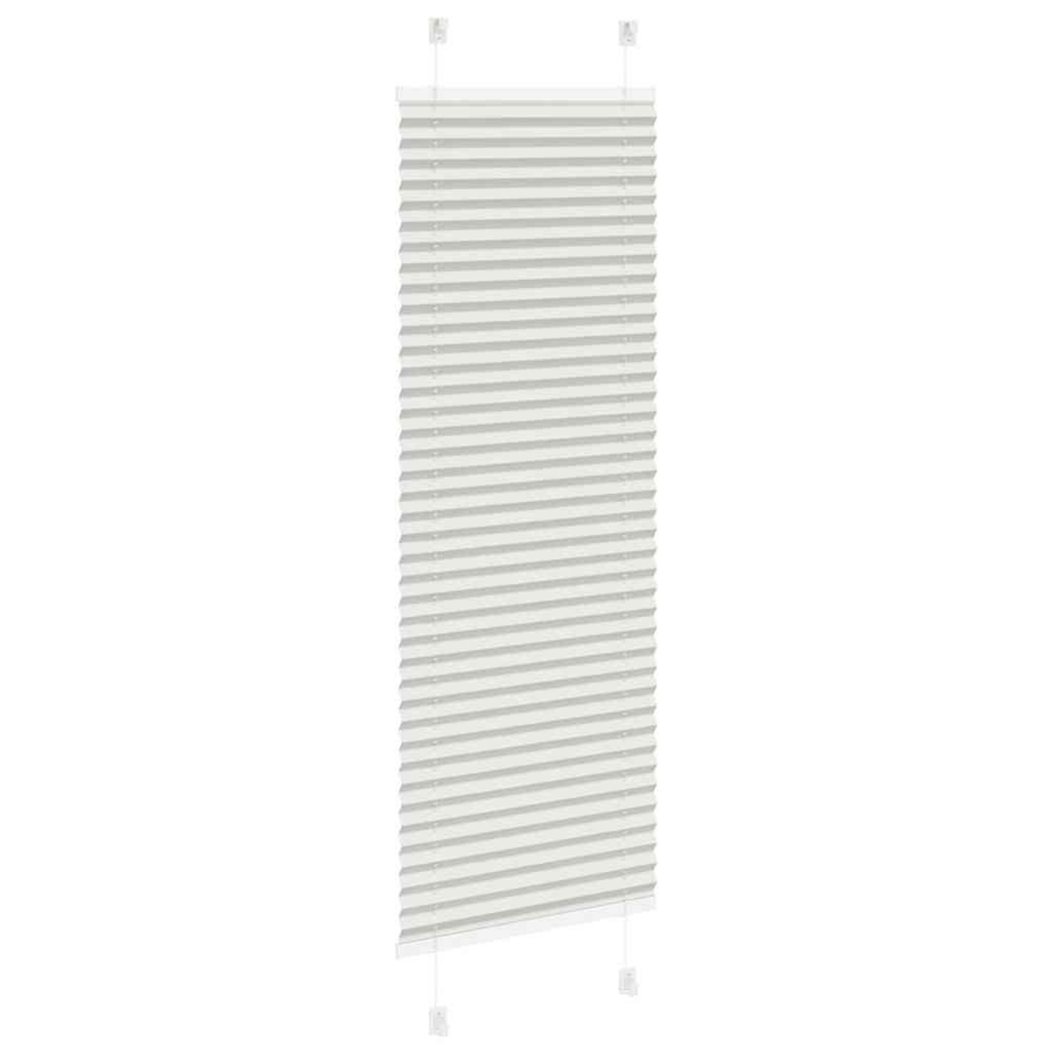 Voir la diapositive 4 : VIDAXL Store plisse gris clair 45x100 cm largeur du tissu 44,4 cm