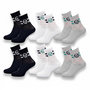 Voir la diapositive 1 : SERGIO TACCHINI Sergio Tacchini Pack de Chaussettes enfant Tennis Crew Lot de 6 Paires