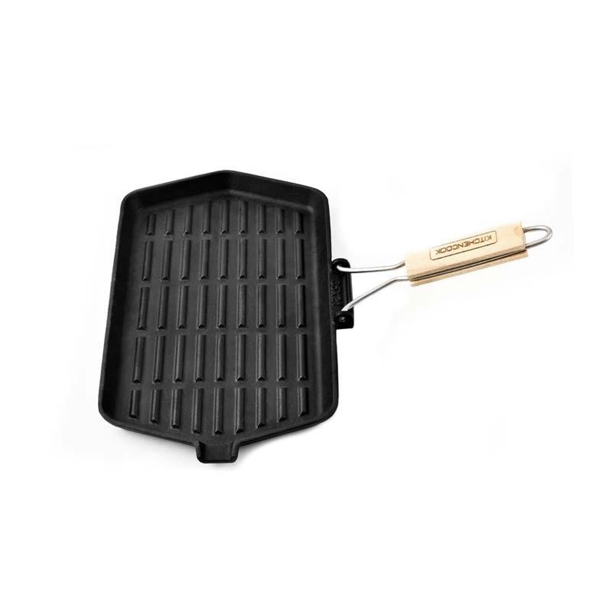 Voir la diapositive 2 : KITCHENCOOK Kitchencook - Grill3521a Tfi - Grill Rectangulaire Fonte émaillée 35×21 Cm - Tous Feux Induction