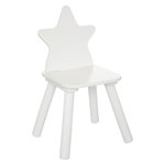 Atmosphera Kids Chaise Enfant Design Étoile  Douceur  50cm Blanc