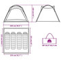 Voir la diapositive 6 : VIDAXL Tente de camping 4 personnes liberation rapide impermeable