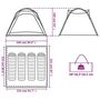Voir la diapositive 6 : VIDAXL Tente de camping 4 personnes liberation rapide impermeable