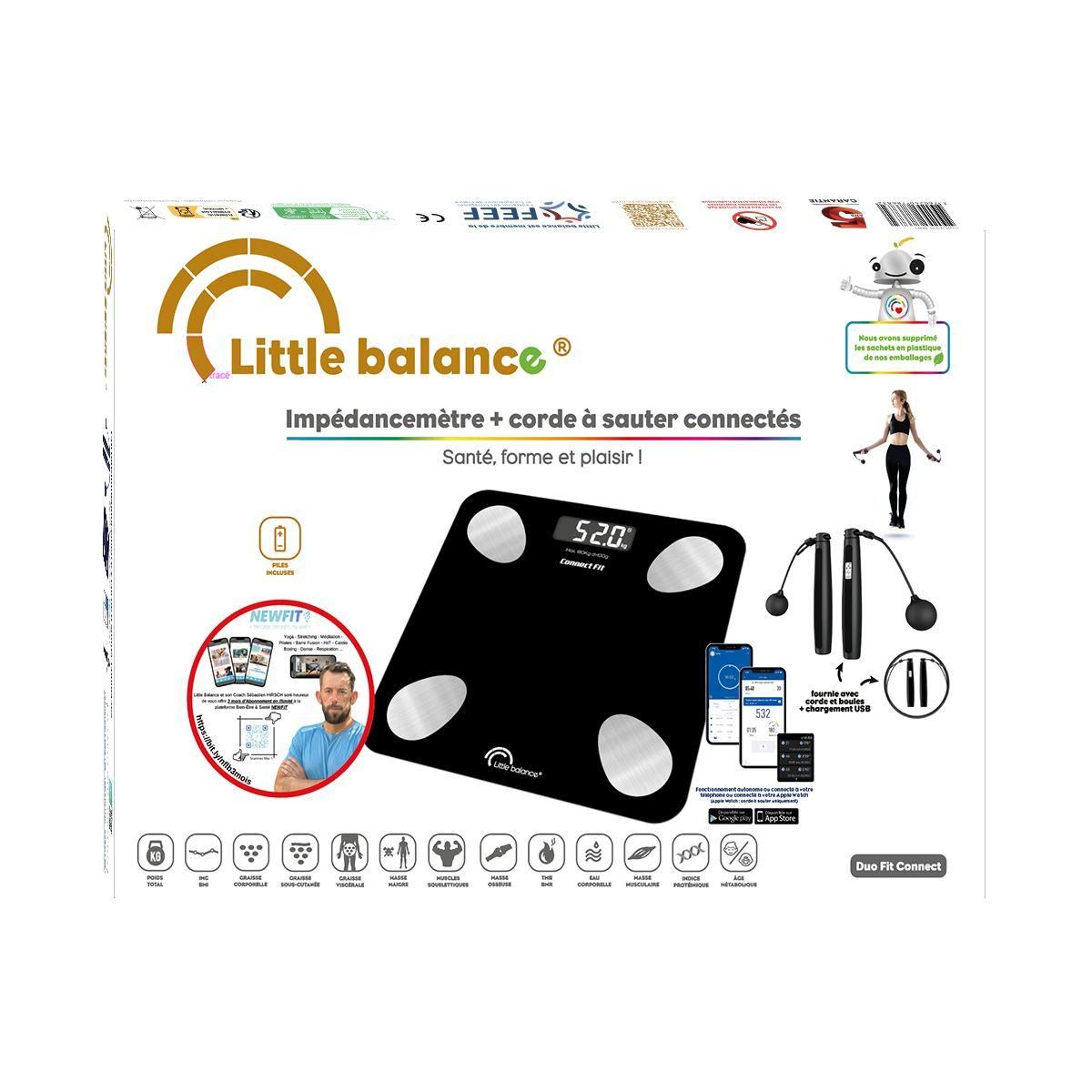 LITTLE BALANCE Pèse personne connecté Kit Duo Connect Fit