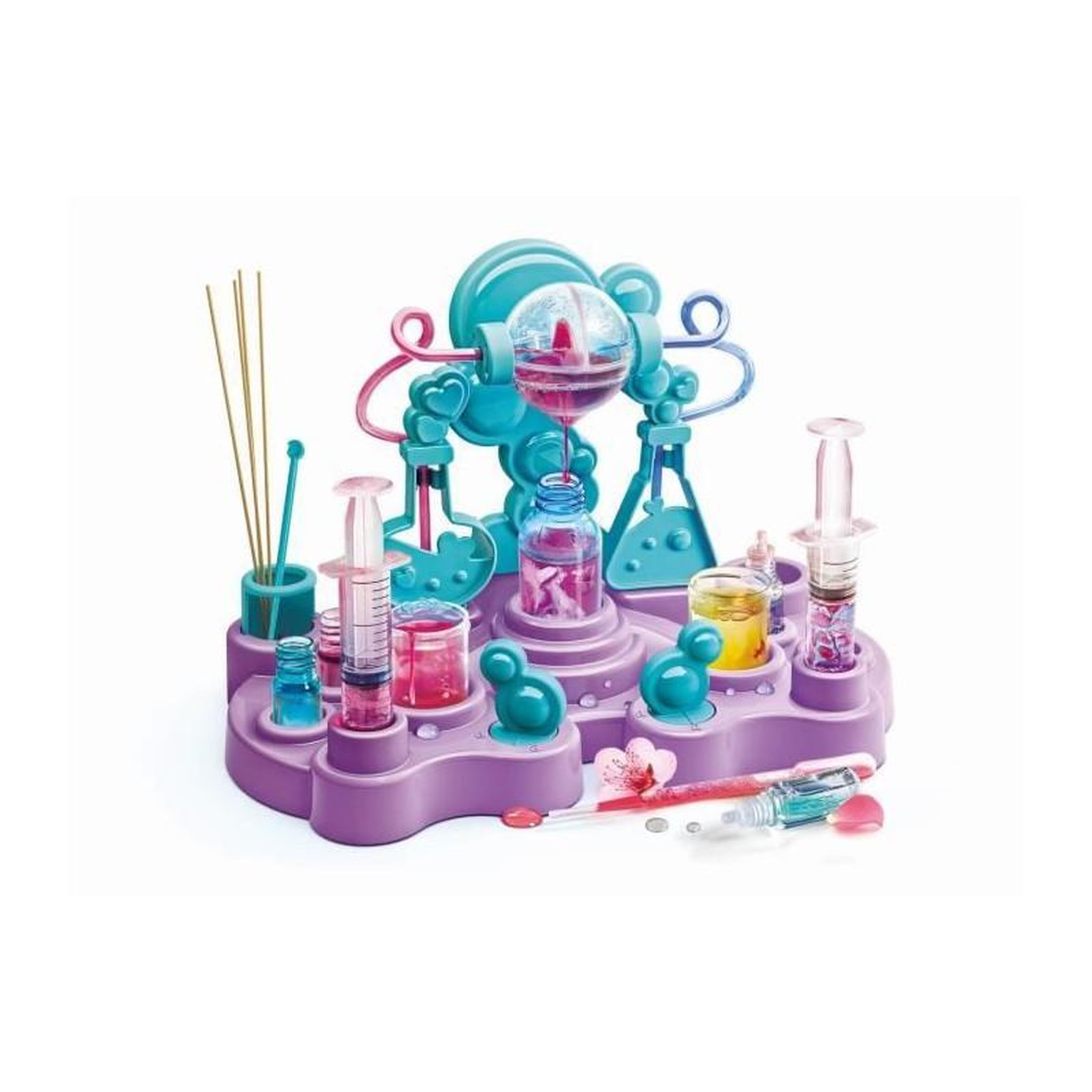 Voir la diapositive 2 : CLEMENTONI CLEMENTONI - Mon laboratoire de cosmétique Deluxe - Créer son parfum, sa creme et autres - Des 8 ans