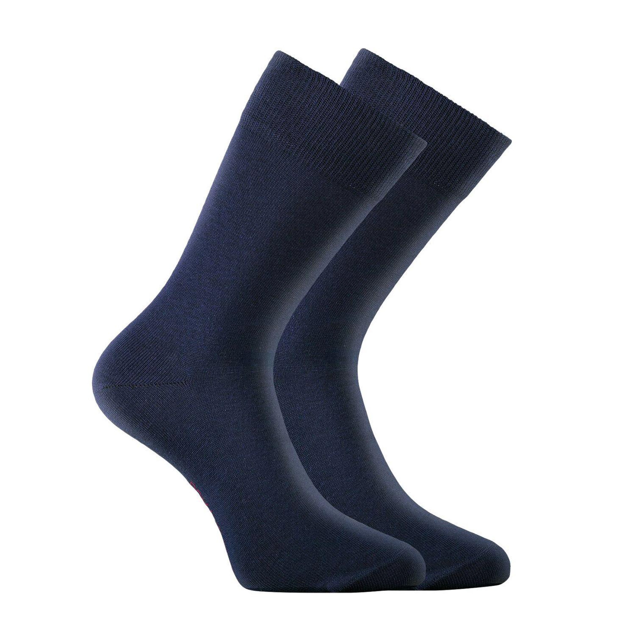 Voir la diapositive 4 : SERGE BLANCO Lot de 9 Paires de Chaussettes de ville coton homme peigné doux