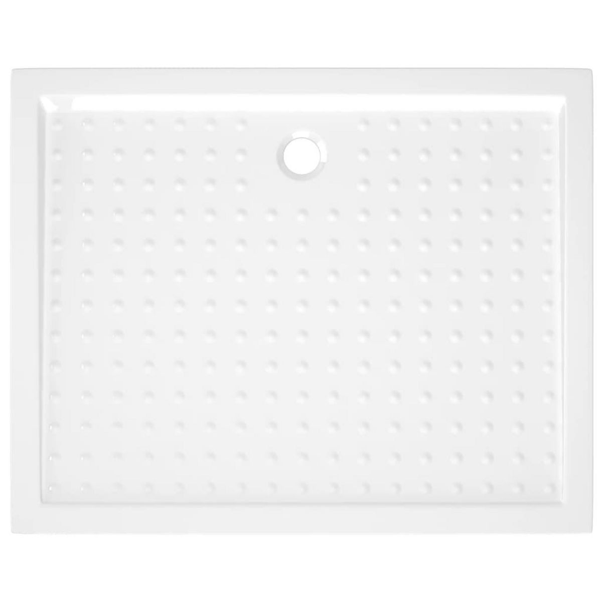 VIDAXL Receveur de douche avec picots Blanc 80x100x4 cm ABS