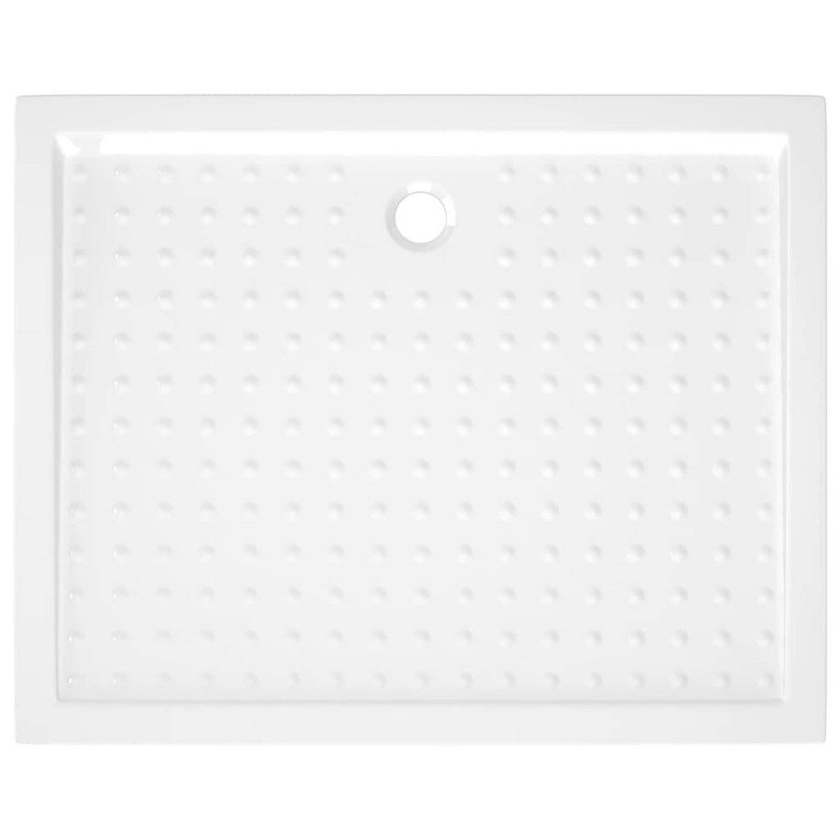 VIDAXL Receveur de douche avec picots Blanc 80x100x4 cm ABS