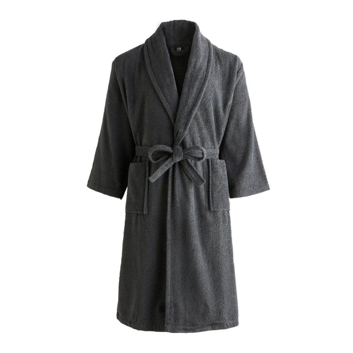 ACTUEL Peignoir col chale uni en coton 380gsm