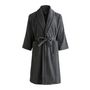 Voir la diapositive 2 : ACTUEL Peignoir col chale uni en coton 380gsm