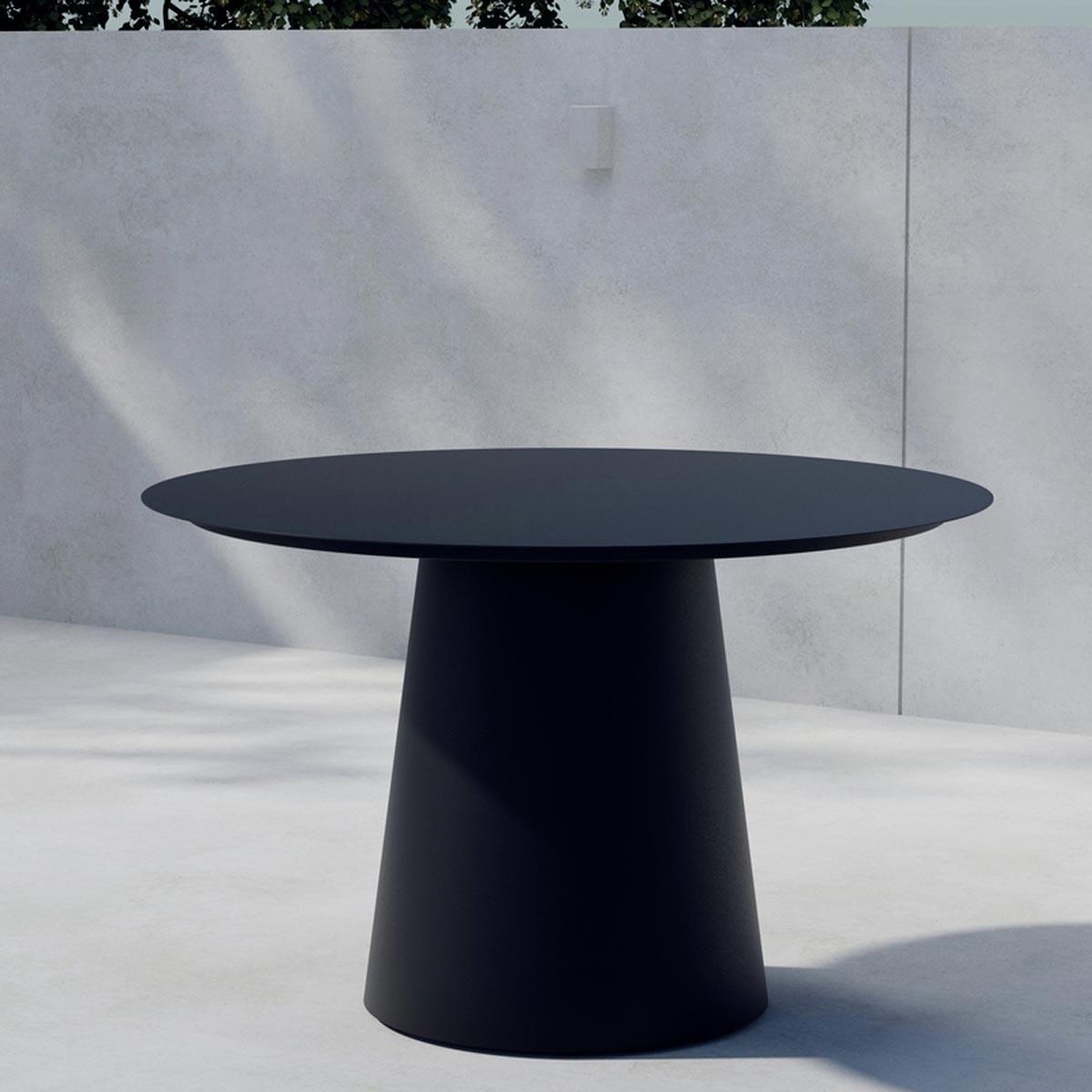 Voir la diapositive 2 : Paris Prix Table de jardin ronde  lanzo  120cm noir