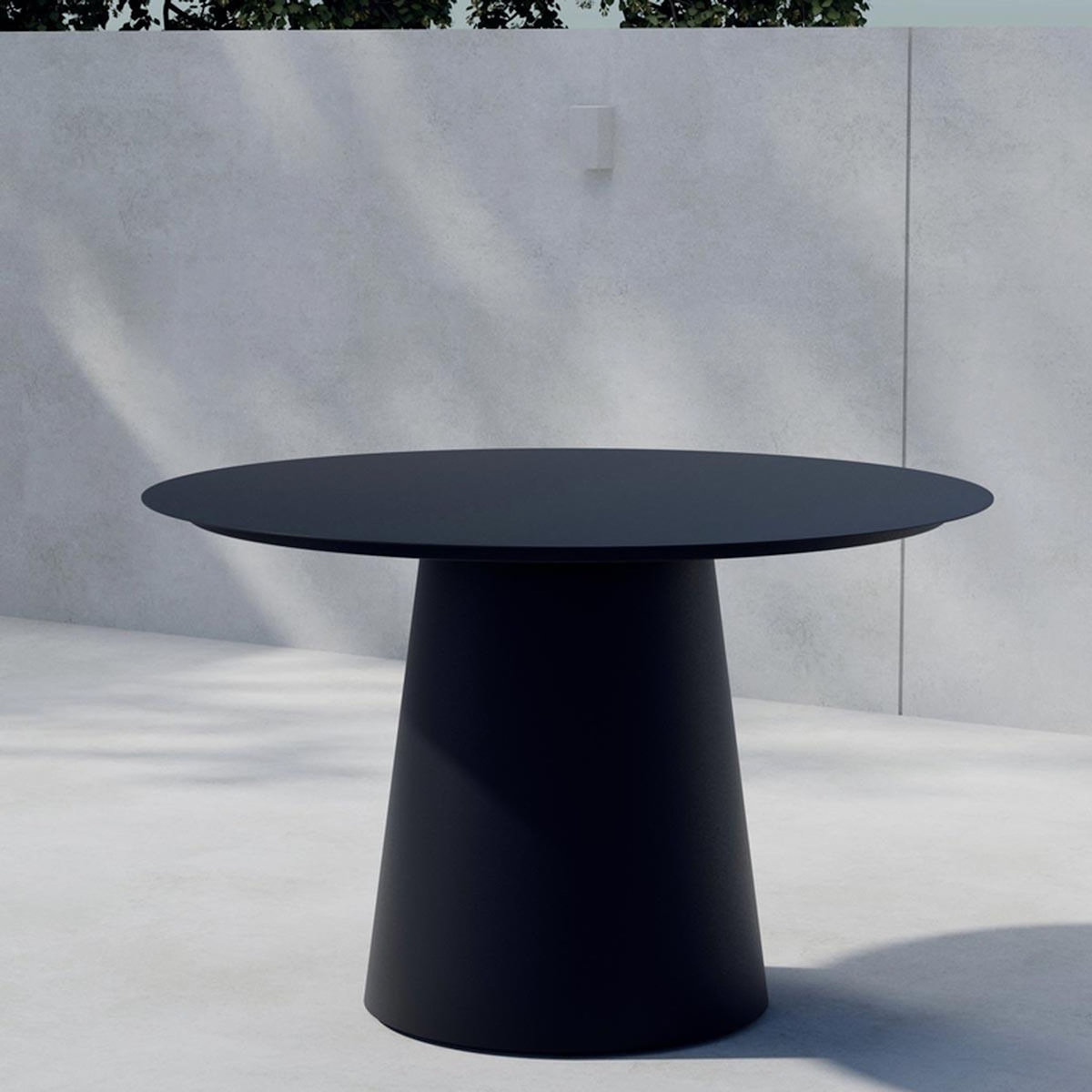 Paris Prix Table de Jardin Ronde  Lanzo  120cm Noir