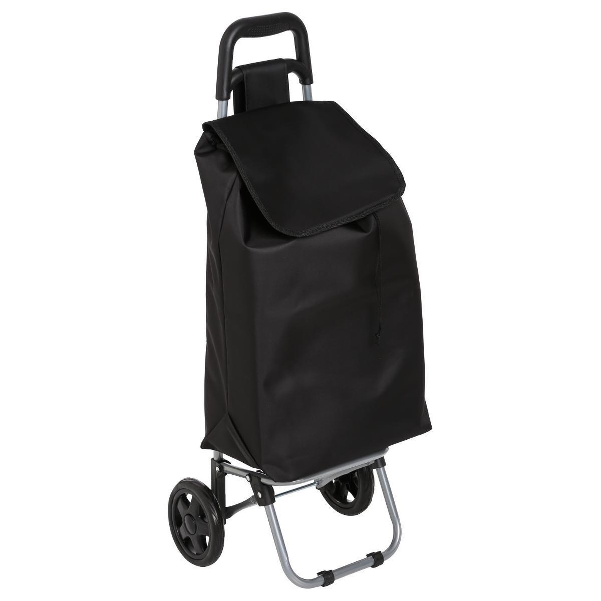 B BASIC & CO Chariot de marché  aquarelle  30l noir