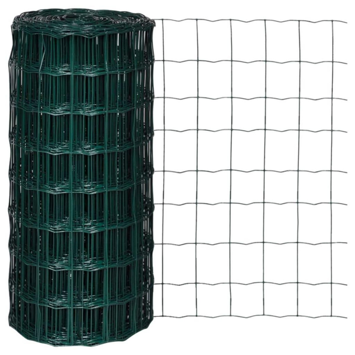 VIDAXL Cloture euro Acier 10 x 0,8 m Vert