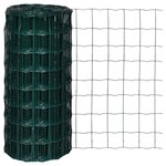 VIDAXL Cloture euro Acier 10 x 0,8 m Vert